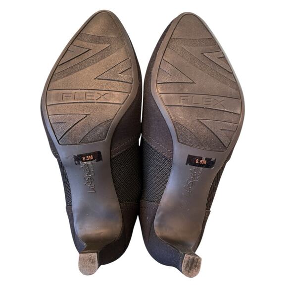 LifeStride Gia Shooties 8.5 Black Stretch Short Booties Back Zip Minimal Classic - Picture 4 of 6